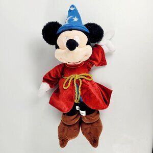 Disney Mickey Mouse Sorcerer's Apprentice Wizard 19" Plush Hat